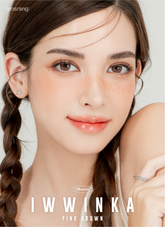 Lensrang 1-Month Iwwinka Pink Brown(月拋/2片)