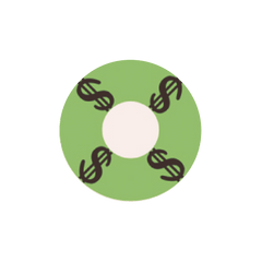 I-Contact 角色扮演及萬聖節 隱形眼鏡 Green Money(半年拋/2片)