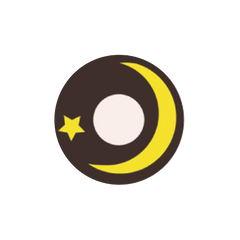 I-Contact 角色扮演及萬聖節 隱形眼鏡 Yellow Moon and Star(半年拋/2片)