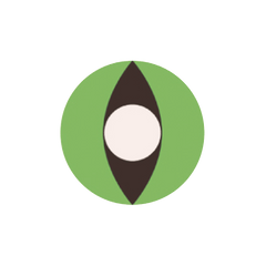 I-Contact 角色扮演及萬聖節 隱形眼鏡 Green Cat(半年拋/2片)