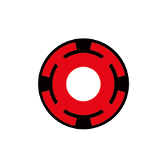 I-Contact 角色扮演及萬聖節 隱形眼鏡 Red Nuclear(半年拋/2片)