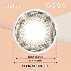 Clalen O2O2 Color 1-Day Sepia Choco EX 可可棕散光日拋(30片)