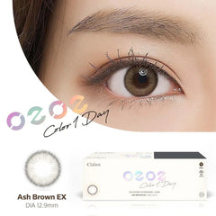 Clalen O2O2 Color 1-Day Ash Brown EX 氧氣棕散光日拋(30片)