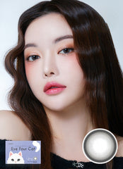 Lensme Eye Four Cat Gray（月拋/2片）