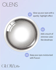 OLENS 1-Day Glowy Tear Gray 日拋隱形眼鏡