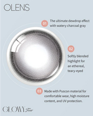 OLENS Glowy Tear 1-Day Charcoal（日拋/10片）