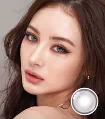 Olens Nella Ash Gray 月拋美瞳隱形眼鏡（2片）