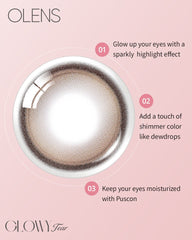 OLENS 1-Day Glowy Tear Brown 日拋隱形眼鏡