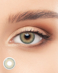 Lenstown 梨芝瞳 Romantea London Olive Green 隱形眼鏡日拋（10片）