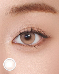 Lenstown 梨芝瞳 Romantea mood Satin Brown 隱形眼鏡日拋（10片）