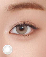 Lenstown 梨芝瞳 Romantea Mood Satin Gray 隱形眼鏡日拋（10片）