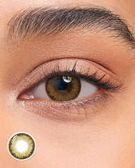 Lenstown 梨芝瞳 Cosmetic Romantea Tokyo Grande Khaki Brown 月拋（2片）
