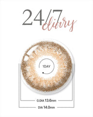Lenstown 梨芝瞳 247 Diary Brown 隱眼日拋（10片）