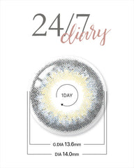 Lenstown 梨芝瞳 247 Diary Gray 隱眼日拋（10片）