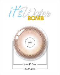 Lenstown 梨芝瞳 247 It's Water Bomb Water Brown 日拋（10片）