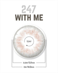Lenstown 1-Day 247 With MeGray 灰色日拋隱形眼鏡（10片）