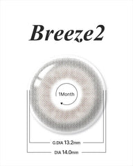 Lenstown 梨芝瞳 Breeze2 Gray Circle 月拋（2片）