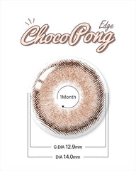 Lenstown 梨芝瞳 Chocopong Edge Caramel Choco 月拋（2片）