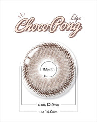 Lenstown 梨芝瞳 Chocopong Edge Dark Choco 月拋（2片）