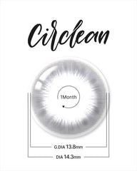 Lenstown 梨芝瞳 Cosmetic Circlean Big Black 月拋（2片）