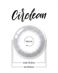 Lenstown 梨芝瞳 Cosmetic Circlean Mini Black 月拋（2片）