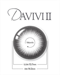 Lenstown 梨芝瞳 Cosmetic Davivi2 Gray 月拋（1片）