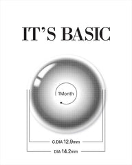 Lenstown 梨芝瞳 It's basic Black 月拋（2片）