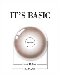 Lenstown 梨芝瞳 It's basic Milk Choco 月拋（2片）
