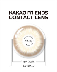 Lenstown 梨芝瞳 Kakao Friends Ryan Brown 月拋（2片）
