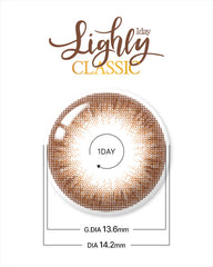 Lenstown 梨芝瞳 Lighly Classic Brown 美瞳日拋（20片）