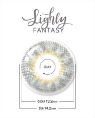 Lenstown 梨芝瞳 Lighly Fantasy Gray 美瞳日拋（20片）