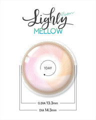 Lenstown 梨芝瞳 Lighly Mellow Pink 隱眼日拋（20片）