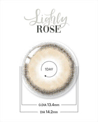 Lenstown 梨芝瞳 Lighly Rose Beige 隱形眼鏡日拋（30片）