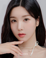 Lenstown 梨芝瞳 Lighly Rose Khaki 隱形眼鏡日拋（30片）