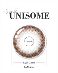 Lenstown 梨芝瞳 New Unisome Choco 月拋（2片）