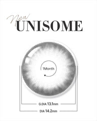 Lenstown 梨芝瞳 New Unisome Gray 月拋（2片）