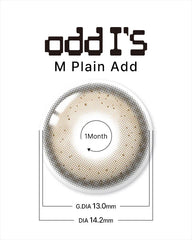 Lenstown 梨芝瞳 Odd I's M plain odd Brown 月拋（1片）