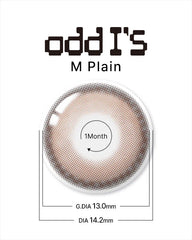Lenstown 梨芝瞳 Odd I's M plain Apricot 月拋（1片）