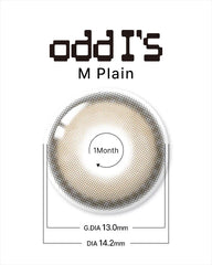 Lenstown 梨芝瞳 Odd I's M plain Brown 月拋（1片）