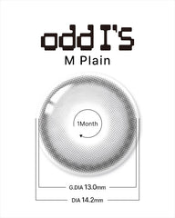 Lenstown 梨芝瞳 Odd I's M plain Gray 月拋（1片）