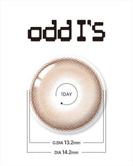 Lenstown 梨芝瞳 Odd I's Soft Brown 彩色隱形眼鏡日拋（10片）