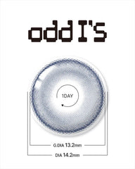 Lenstown 梨芝瞳 Odd I's Ocean Gray 日拋（10片）
