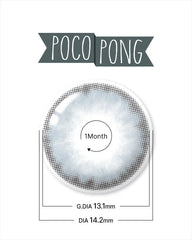 Lenstown 梨芝瞳 Pocopong Gray 月拋（1片）