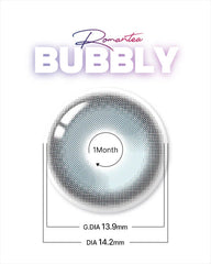 LENSTOWN 梨芝瞳 Romantea Bubbly Candy Blue 散光半年拋（1片）