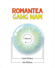 Lenstown 梨芝瞳 Romantea Gangnam Blue 月拋（2片）