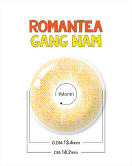 Lenstown 梨芝瞳 Romantea Gangnam Brown 月拋（2片）