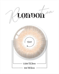 Lenstown 梨芝瞳 Romantea London Brown 隱形眼鏡日拋（10片）
