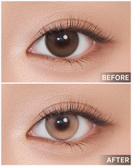Lenstown 梨芝瞳 Romantea mood Satin Brown 隱形眼鏡日拋（10片）