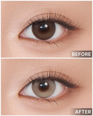 Lenstown 梨芝瞳 Romantea Mood Satin Gray 隱形眼鏡日拋（10片）