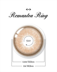 Lenstown 梨芝瞳 Romantea Ring Brown 隱形眼鏡日拋（10片）